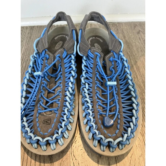 Keen Shoes Keen Mens 5 Uneek Royal Blue Paracord Sandals Contour